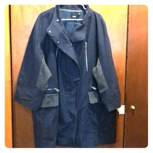 ASOS Winter Coat Dark Blue